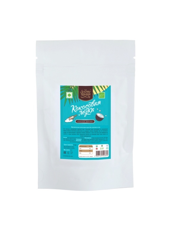 Кокосовая мука органическая, Золото Индии (Coconut Flour), 1 кг