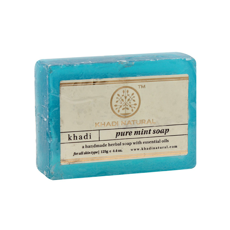Мыло Чистая мята, Кхади (Pure mint soap, Khadi Natural), 125 гр
