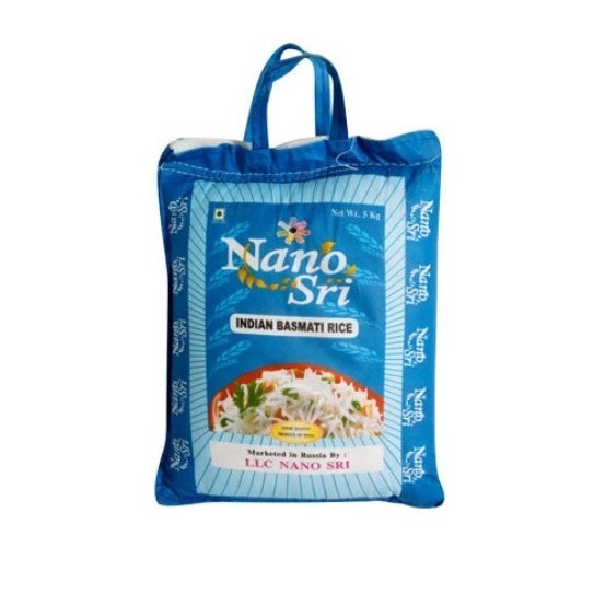 Индийский рис Басмати, Нано Шри (Indian Basmati Rice, Nano Sri) 5 кг
